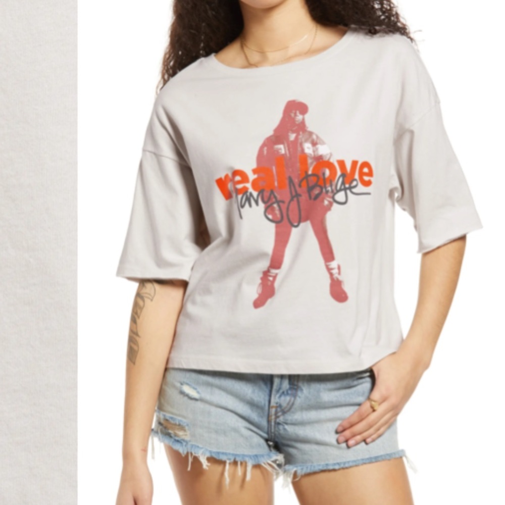 NORDSTROM BP. MARY J. BLIGE GRAPHIC TEE SIZE XS NWOT